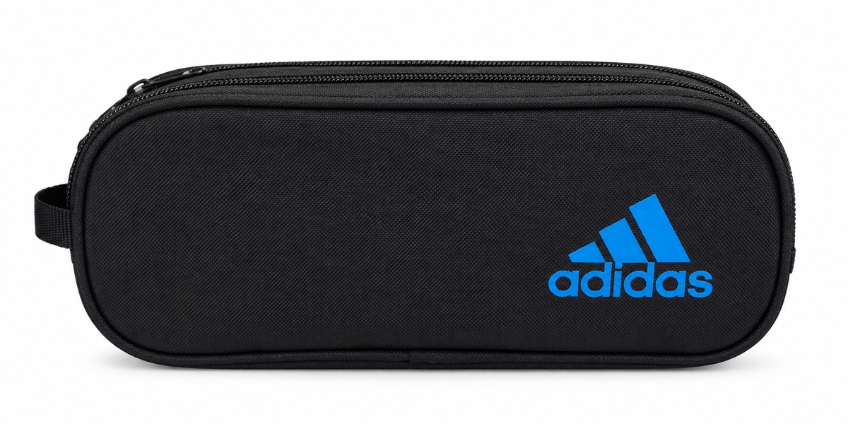 קלמר Adidas — שחור עם לוגו כחול