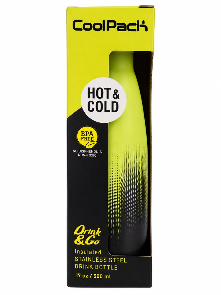בקבוק CoolPack — צהוב־ירוק, 500 מ״ל