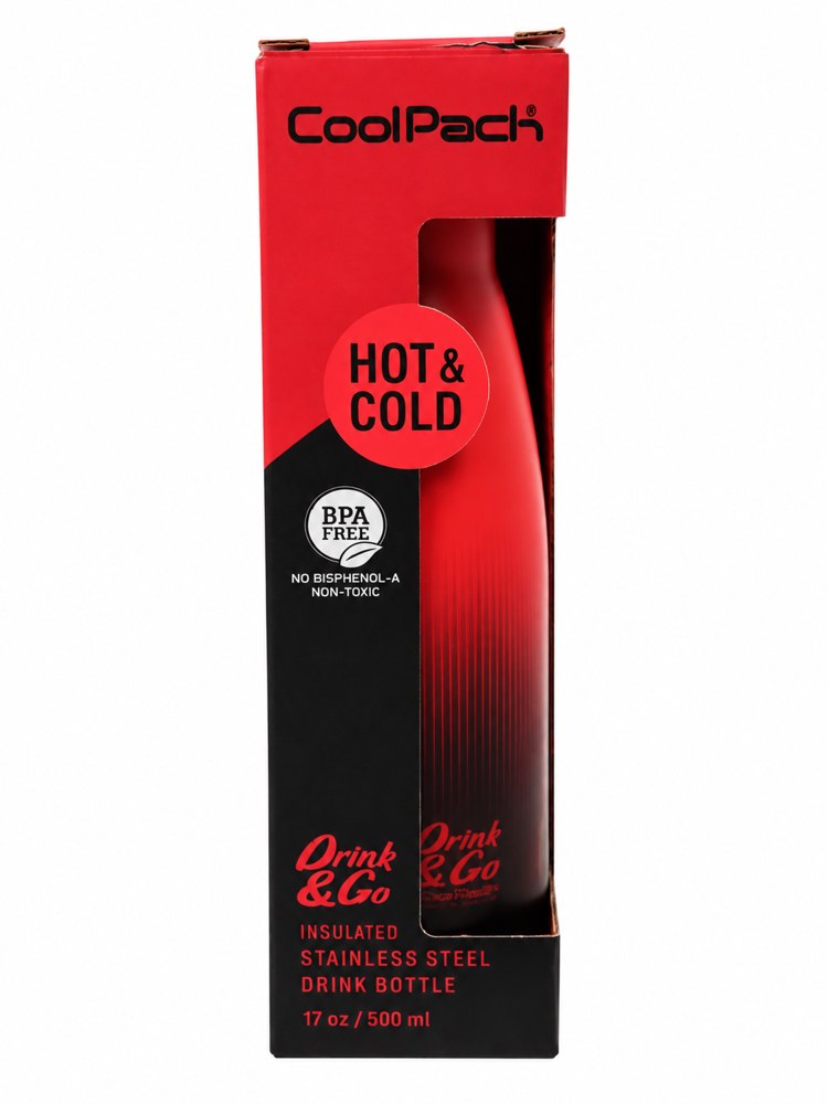 בקבוק CoolPack — אדום, 500 מ״ל