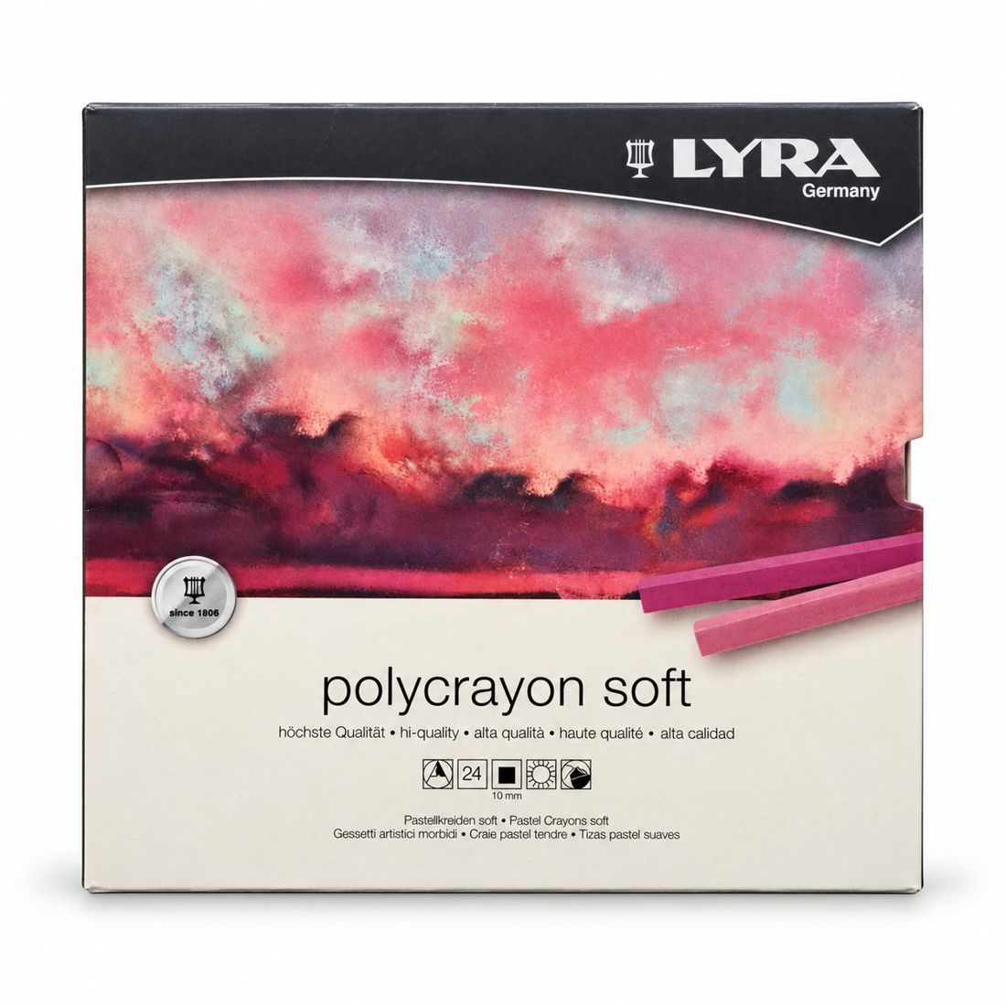 פסטל רך LYRA Polycrayon Soft — 24 צבעים