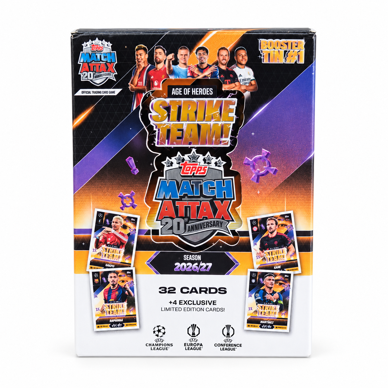 קופסת פח בוסטר מיני Match Attax — Strike Team