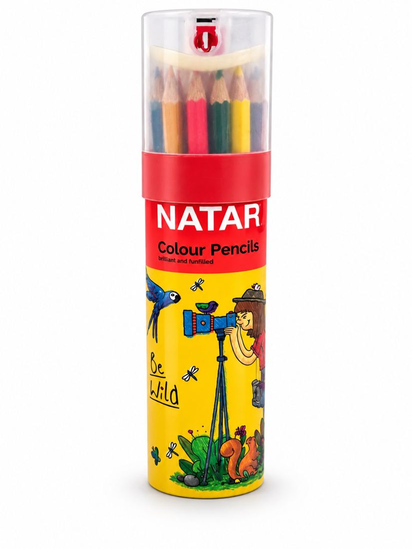 עפרונות ג׳מבו Nataraj — 12 צבעים