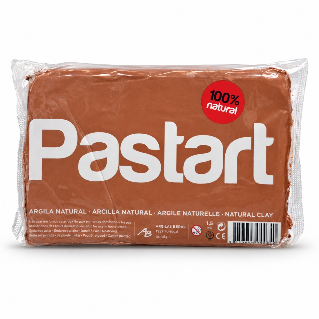 חימר טבעי Pastart חום — 1.5 ק״ג